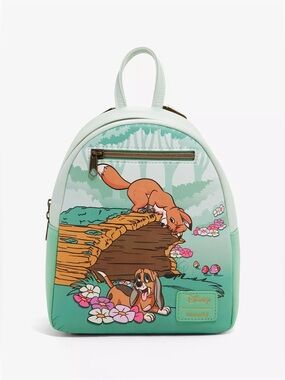 Loungefly Disney The Fox and the Hound Forest Fun Mini Backpack